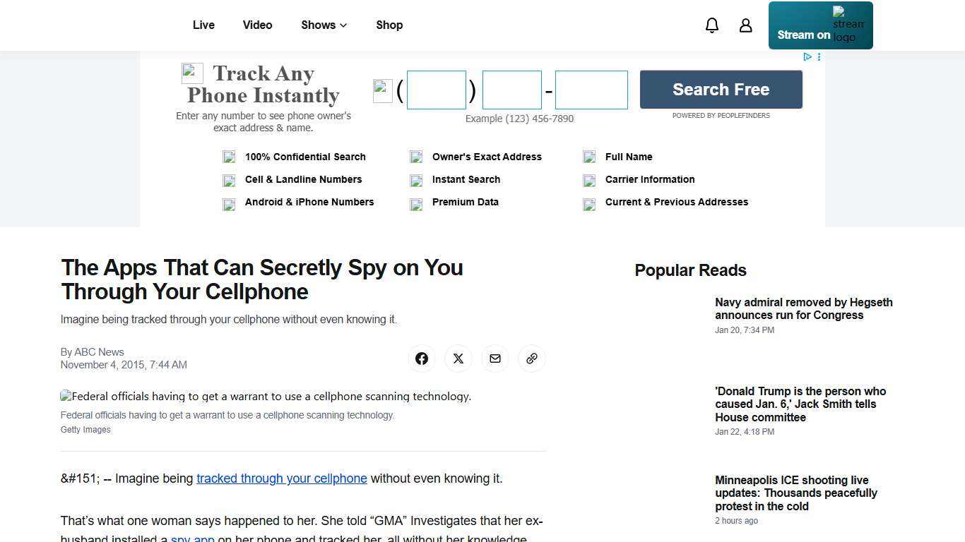 The Apps That Can Secretly Spy on You Through Your Cellphone - ABC News